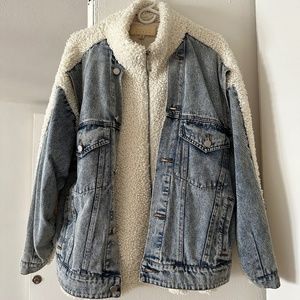 Bear Hug Denim Sherpa Jacket